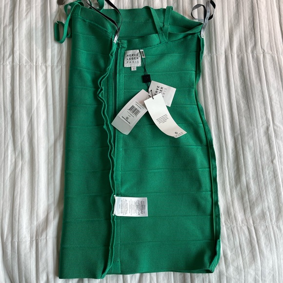 Hervé Léger Crisscross-Back Strappy Bodycon Mini Dress - Picture 10 of 16